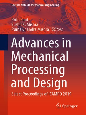 cover image of Advances in Mechanical Processing and Design